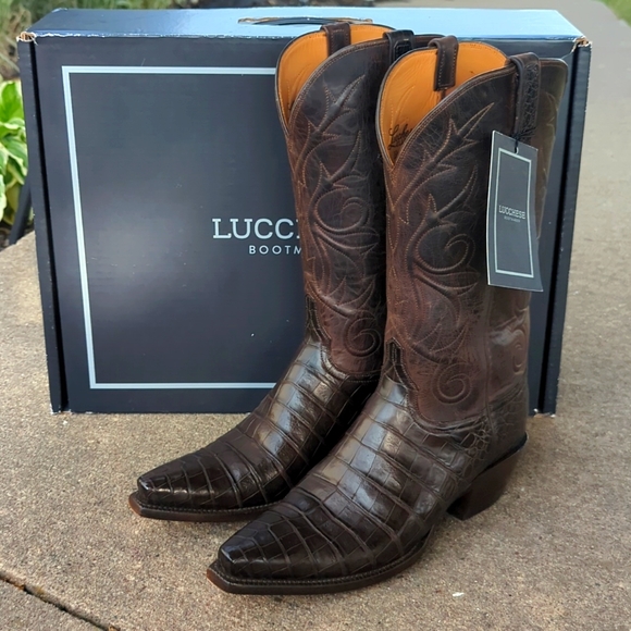 Lucchese Shoes - Lucchese/Kemo Sabe Caiman Belly Boots